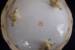 RS PRUSSIA VIERSA ROSES/COBALT- FOOTED BOWL #1   .....   http://jaapiesfinechinastore.com