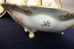 RS PRUSSIA VIERSA ROSES/COBALT- FOOTED BOWL #2   .....   http://jaapiesfinechinastore.com