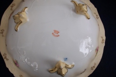 RS PRUSSIA VIERSA ROSES/COBALT- FOOTED BOWL #2   .....   https://www.jaapiesfinechinastore.com