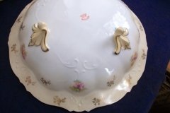 RS PRUSSIA VIERSA ROSES/COBALT- FOOTED BOWL #2   .....   http://jaapiesfinechinastore.com