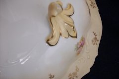 RS PRUSSIA VIERSA ROSES/COBALT- FOOTED BOWL #2   .....   http://jaapiesfinechinastore.com