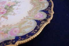 RS PRUSSIA VIERSA ROSES/COBALT-  LUNCH PLATE   .....   https://www.jaapiesfinechinastore.com