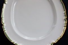 SPODE #Y939 GREEN & GOLD TRIM-  LARGE PLATTER  17  3/4"  ..... https://www.jaapiesfinechinastore.com