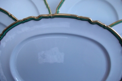 SPODE #Y939 GREEN & GOLD TRIM-  MEDIUM PLATTER  13  1/4"  ..... https://www.jaapiesfinechinastore.com