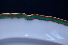 SPODE #Y939 GREEN & GOLD TRIM-  MEDIUM PLATTER  13  1/4"  ..... https://www.jaapiesfinechinastore.com