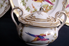 SPODE CHELSEA BIRD Y8555-  COVERED SUGAR BOWL   .....   https://www.jaapiesfinechinastore.com