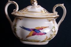 SPODE CHELSEA BIRD Y8555-  COVERED SUGAR BOWL   .....   http://jaapiesfinechinastore.com