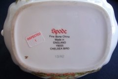 SPODE CHELSEA BIRD Y8555-  COVERED SUGAR BOWL   .....   http://jaapiesfinechinastore.com