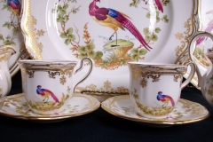 SPODE CHELSEA BIRD Y8555-  DEMI CUP & SAUCER   .....   https://www.jaapiesfinechinastore.com