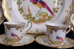 SPODE CHELSEA BIRD Y8555-  DEMI CUP & SAUCER   .....   https://www.jaapiesfinechinastore.com