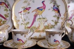 SPODE CHELSEA BIRD Y8555-  DEMI CUP & SAUCER   .....   http://jaapiesfinechinastore.com