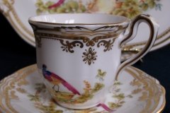 SPODE CHELSEA BIRD Y8555-  DEMI CUP & SAUCER   .....   http://jaapiesfinechinastore.com