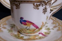SPODE CHELSEA BIRD Y8555-  DEMI CUP & SAUCER   .....   http://jaapiesfinechinastore.com