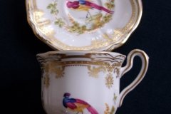 SPODE CHELSEA BIRD Y8555-  DEMI CUP & SAUCER   .....   http://jaapiesfinechinastore.com