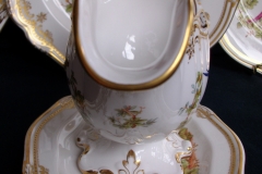 SPODE CHELSEA BIRD Y8555-   GRAVY BOAT & UNDERPLATE  .....   https://www.jaapiesfinechinastore.com