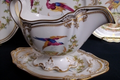 SPODE CHELSEA BIRD Y8555-   GRAVY BOAT & UNDERPLATE  .....   https://www.jaapiesfinechinastore.com