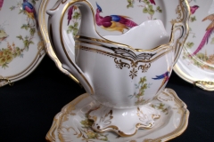 SPODE CHELSEA BIRD Y8555-   GRAVY BOAT & UNDERPLATE  .....   https://www.jaapiesfinechinastore.com