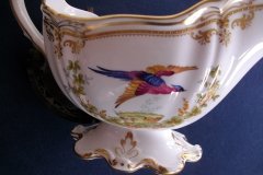 SPODE CHELSEA BIRD Y8555-   GRAVY BOAT & UNDERPLATE  .....   http://jaapiesfinechinastore.com