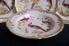 SPODE CHELSEA BIRD Y8555-  RIM SOUP BOWL  ..... https://www.jaapiesfinechinastore.com