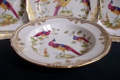 SPODE CHELSEA BIRD Y8555-  RIM SOUP BOWL  ..... http://jaapiesfinechinastore.com