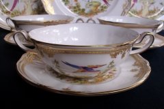 SPODE CHELSEA BIRD Y8555-  SOUP BOWL & SAUCER   .....   http://jaapiesfinechinastore.com