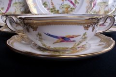SPODE CHELSEA BIRD Y8555-  SOUP BOWL & SAUCER   .....   http://jaapiesfinechinastore.com