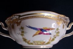 SPODE CHELSEA BIRD Y8555-  SOUP BOWL & SAUCER   .....   http://jaapiesfinechinastore.com