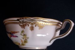 SPODE CHELSEA BIRD Y8555-  SOUP BOWL & SAUCER   .....   http://jaapiesfinechinastore.com