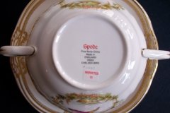 SPODE CHELSEA BIRD Y8555-  SOUP BOWL & SAUCER   .....   http://jaapiesfinechinastore.com