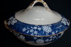 SPODE CRACKED ICE & PRUNUS #6669-  COVERED SERVING BOWL  ..... http://jaapiesfinechinastore.com
