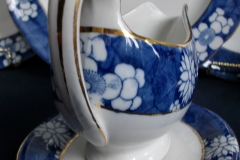 SPODE CRACKED ICE & PRUNUS #6669- GRAVY BOAT & UNDERPLATE  ..... https://www.jaapiesfinechinastore.com