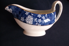 SPODE CRACKED ICE & PRUNUS #6669- GRAVY BOAT & UNDERPLATE  ..... https://www.jaapiesfinechinastore.com