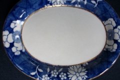 SPODE CRACKED ICE & PRUNUS #6669- GRAVY BOAT & UNDERPLATE  ..... http://jaapiesfinechinastore.com