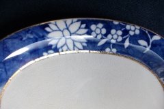 SPODE CRACKED ICE & PRUNUS #6669- GRAVY BOAT & UNDERPLATE  ..... http://jaapiesfinechinastore.com