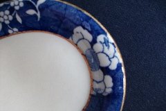 SPODE CRACKED ICE & PRUNUS #6669- GRAVY BOAT & UNDERPLATE  ..... http://jaapiesfinechinastore.com