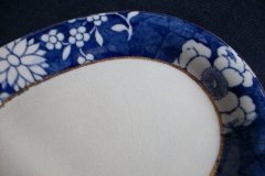 SPODE CRACKED ICE & PRUNUS #6669- GRAVY BOAT & UNDERPLATE  ..... http://jaapiesfinechinastore.com