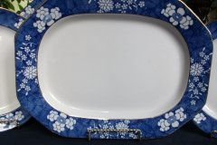 SPODE CRACKED ICE & PRUNUS- LARGE SERVING PLATTER 14  1/2" ..... http://jaapiesfinechinastore.com