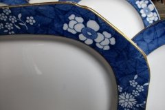 SPODE CRACKED ICE & PRUNUS- LARGE SERVING PLATTER 14  1/2" ..... http://jaapiesfinechinastore.com