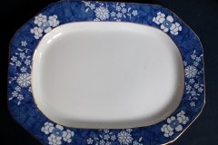 SPODE CRACKED ICE & PRUNUS- LARGE SERVING PLATTER 14  1/2" ..... http://jaapiesfinechinastore.com