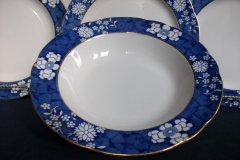 SPODE CRACKED ICE & PRUNUS #6669-  RIM SOUP PLATES  10 1/2"  ..... http://jaapiesfinechinastore.com