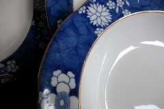 SPODE CRACKED ICE & PRUNUS #6669-  RIM SOUP PLATES  10 1/2"  ..... http://jaapiesfinechinastore.com