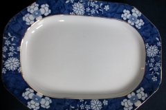 SPODE CRACKED ICE & PRUNUS- MEDIUM SERVING PLATTER 11  1/2" ..... http://jaapiesfinechinastore.com