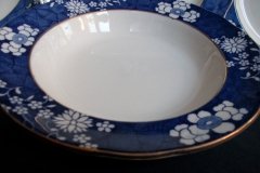 SPODE CRACKED ICE & PRUNUS #6669-  RIM SOUP PLATES  9"  ..... http://jaapiesfinechinastore.com