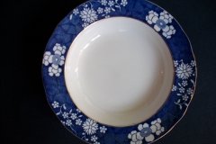 SPODE CRACKED ICE & PRUNUS #6669-  RIM SOUP PLATES  9"  ..... http://jaapiesfinechinastore.com