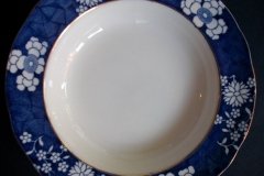 SPODE CRACKED ICE & PRUNUS #6669-  RIM SOUP PLATES  9"  ..... http://jaapiesfinechinastore.com