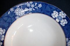 SPODE CRACKED ICE & PRUNUS #6669-  RIM SOUP PLATES  9"  ..... http://jaapiesfinechinastore.com