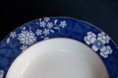 SPODE CRACKED ICE & PRUNUS #6669-  RIM SOUP PLATES  9"  ..... http://jaapiesfinechinastore.com
