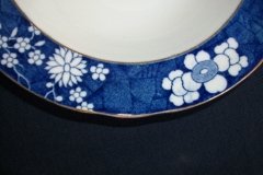 SPODE CRACKED ICE & PRUNUS #6669-  RIM SOUP PLATES  9"  ..... http://jaapiesfinechinastore.com