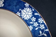SPODE CRACKED ICE & PRUNUS #6669-  RIM SOUP PLATES  9"  ..... http://jaapiesfinechinastore.com
