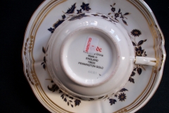 SPODE PENNINGTON GOLD #Y8633- CUP & SAUCER   .....   https://www.jaapiesfinechinastore.com